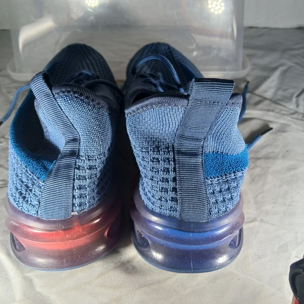 WANTED Dash‎ Men's Blue Knit Lace Up Athletic Sneakers Shoes Size 11